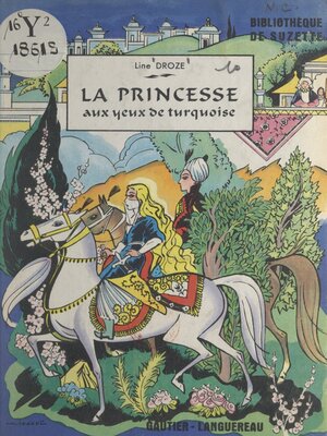 cover image of La princesse aux yeux de turquoise